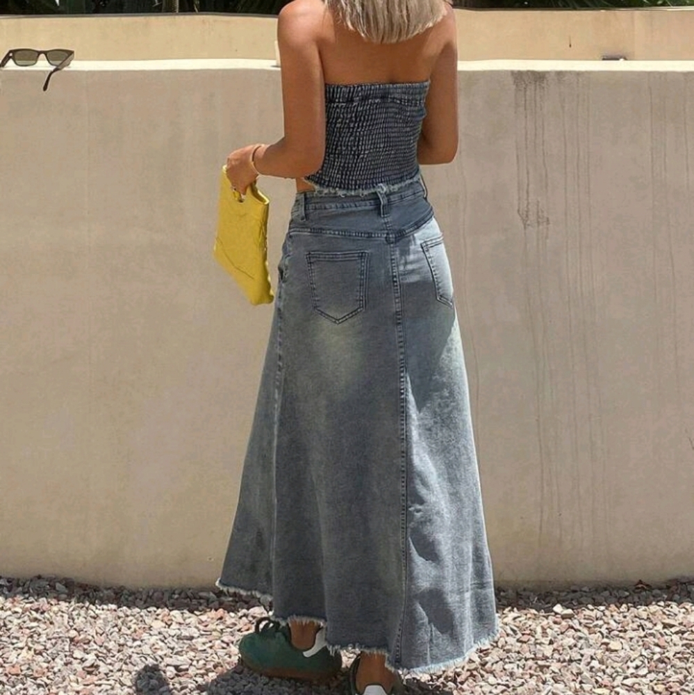 New Denim Two-Piece Set - Picture 3 of 3